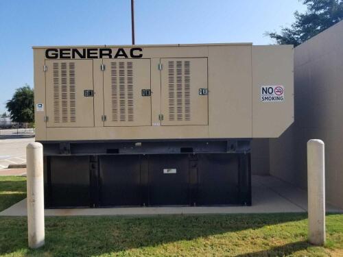 GENERAC 7000510100 300KW BACK UP GENERATOR WITH 640 GALLON TANK (HOURS-529.6)