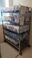 LOGIQUIP ROLLING WIRE RACK (NO CONTENTS)