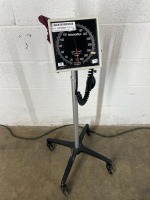 WELCH ALLYN SPHYGMOMANOMETER ON ROLLING STAND