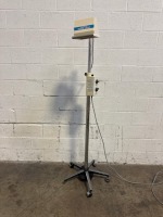 OLYMPIC MEDICAL WARM-LAMP INFANT WARMER ON ROLLING STAND