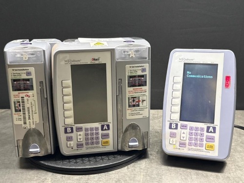 IRADIMED MRIDIUM 3860+ MRI INFUSION PUMP/MONITORING SYSTEM W/3861 PUMP W/1133 MONITOR/CHARGER