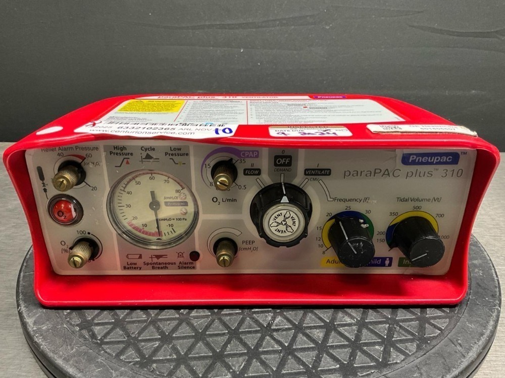 PNEUPAC PARAPAC PLUS 310 VENTILATOR