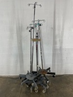 LOT OF VARIOUS IV POLES