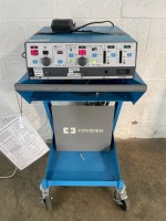 COVIDIEN FORCE ARGON II-20 ESU (ARGON GAS DELIVERY UNIT II) W FOOT SWITCH ON ROLLING CART