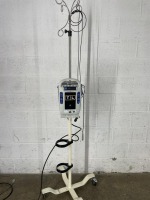 LIVA NOVA LIFESPARC LS-1000-C BLOOD PUMP CONTROLLER W/DOCK ON ROLLING STAND