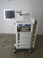 STORZ SMARTKART ENDOSCOPY CART W/ LIGHT SOURCE, IMAGE HUB AND MONITOR, 6 DRAWER,SCOPE CABINET