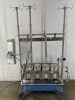 SORIN 4 PUMP HEART/LUNG PERFUSION SYSTEM ON ROLLING STAND W/CONTROLLER - 5