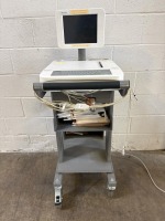 BURDICK ECLIPSE PREMIER ECG/EKG MACHINE W/ PATIENT CABLE ON ROLLING STAND