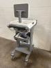 BURDICK ECLIPSE PREMIER ECG/EKG MACHINE W/ PATIENT CABLE ON ROLLING STAND - 3
