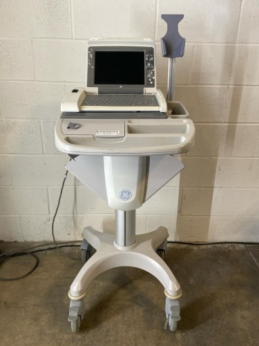 GE MAC5500 ECG/EKG MACHINE ON ROLLING STAND