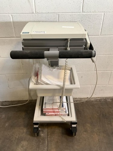 MARQUETTE MAC 5500 ECG SYSTEM W/ CAM-14 ACQUISITION MODULE ON CART