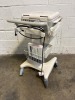 PHILIPS PAGEWRITER TC70 ECG/EKG MACHINE W/ WIRELESS TRANSMITTER ON ROLLING STAND - 4