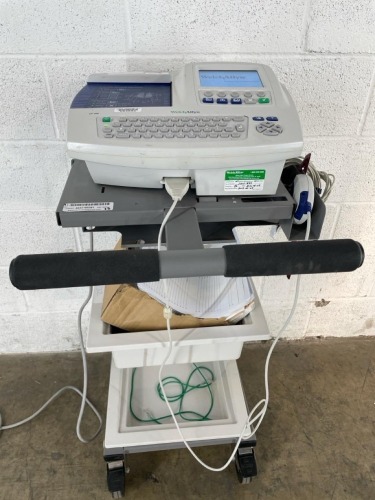 WELCH ALLYN CP 200 ECG/EKG MACHINE W/ ACQUISITION MODULE ON ROLLING STAND