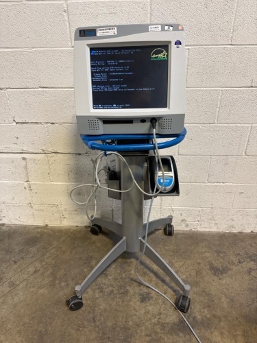 VOLCANO COMBOMAP PRESSURE/FLOW INSTRUMENT SYSTEM W/ LABEL PRINTER ON ROLLING STAND