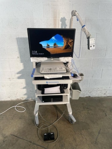 NIHON KOHDEN NEUROPACK S3 EP/EMG SYSTEM ON ROLLING CART