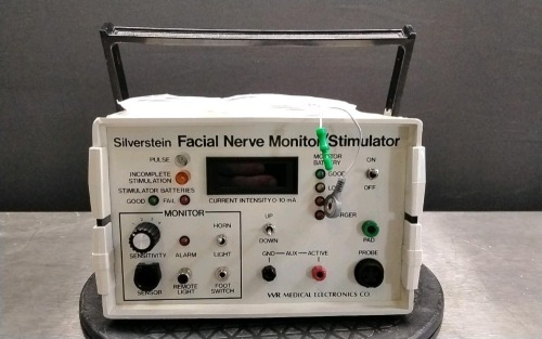 WR MEDICAL ELECTRONICS SILVERSTEIN S8 FACIAL NERVE MONITOR/STIMULATOR