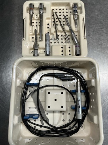 MEDTRONIC MIDAS REX LEGEND EHS EM200 STYLUS DRILL SET W/ ATTACHMENTS