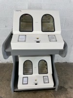 DAAVLIN M SERIES LOT OF 2 LIGHT SYSTEMS FOR PHOTOTHERAPY USE ON ROLLING CART