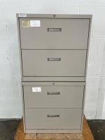 STEELCASE STORAGE CABINETS LOT OF 2