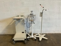 MISCELLANEOUS ITEMS TO INCLUDE: ROLLING STANDS AND CART