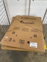 LOT OF 6 QUARTET CORK BOARDS W/ ALUMINUM FRAMES (NO RACK)