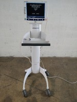 SOMANETICS 5100C PATIENT MONITOR ON ROLLING STAND