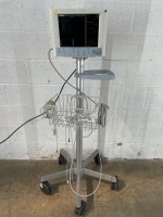 DATASCOPE PASSPORT 2 PATIENT MONITOR ON ROLLING STAND