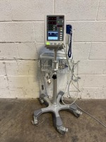 EDAN M3A VITAL SIGNS PATIENT MONITOR ON ROLLING STAND