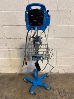 GE PROCARE AUSCULTATORY 400 PATIENT MONITOR ON ROLLING STAND