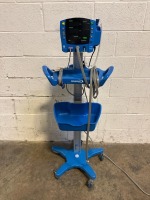 GE V100 CARESCAPE PATIENT MONITOR ON ROLLING STAND