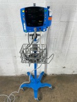 GE V100 CARESCAPE PATIENT MONITOR ON ROLLING STAND