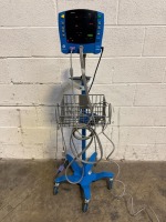 GE V100 CARESCAPE PATIENT MONITOR ON ROLLING STAND