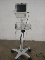 WELCH ALLYN 242 PROPAQ CS PATIENT MONITOR ON ROLLING STAND