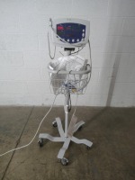 WELCH ALLYN VITAL SIGNS MONITOR ON ROLLING STAND