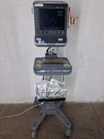 SONOSITE P07576 S-NERVE ULTRASOUND MACHINE ON ROLLING STAND(DOM: OCT, 2009)(SN: 03H9XM)
