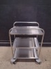 3 SHELF STAINLESS STEEL CART