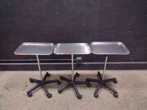 LOT OF (3) MAYO STANDS