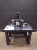 OLYMPUS IX73 LAB MICROSCOPE WITH 6 OBJECTIVES AND EYE PIECES 10X/22, WITH DELL OPTI PLEX 3080 MICRO PC, RI SATURN 5 ACTIVE LASER SYSTEM AND INTEGRA 3 MICROMANIPULATOR ON A CLEAN BENCH TABLE