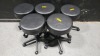 LOT OF (5) MCKESSON BLACK STOOLS