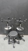 LOT OF (5) MCKESSON BLACK STOOLS - 2