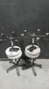 LOT OF (4) RITTER WHITE STOOLS - 2