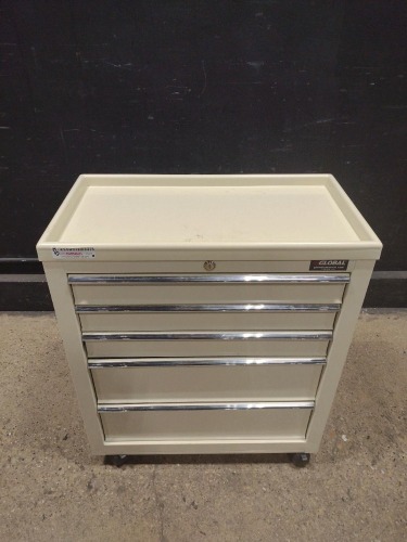 GLOBAL 5 DRAWER SUPPLY CART