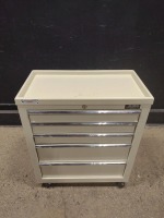 GLOBAL 5 DRAWER SUPPLY CART