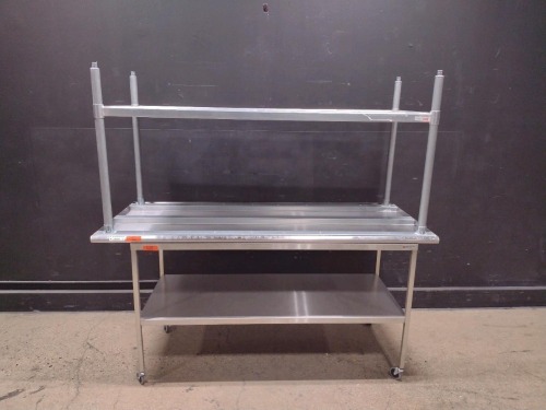 LOT OF (2) SS TABLES