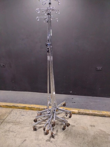 LOT OF IV POLES