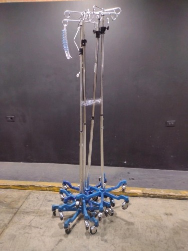 LOT OF IV POLES