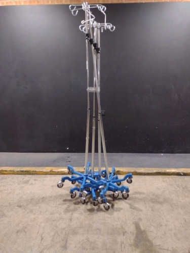 LOT OF IV POLES