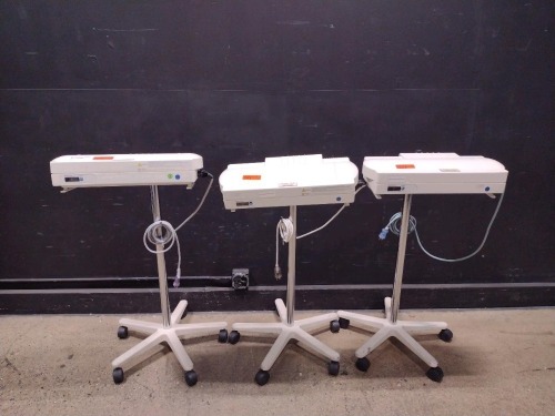 LOT OF (3) DRAGER MICRO-LITE PHOTOTHERAPY SYSTEMS