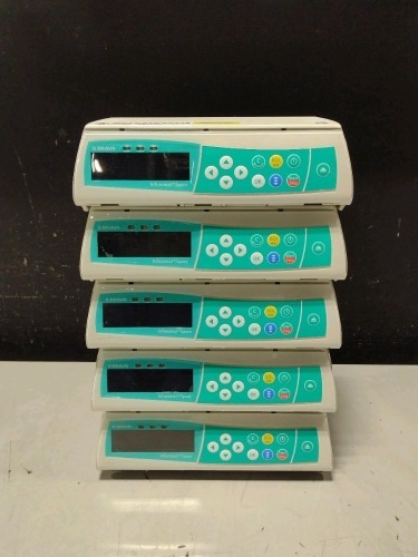 LOT OF (5) BRAUN INFUSOMAT SPACE INFUSION PUMPS