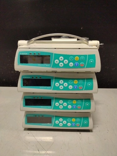 LOT OF (4) BRAUN INFUSOMAT SPACE INFUSION PUMPS